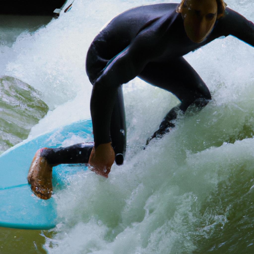 Eisbach surfers are known for their impressive surfing maneuvers