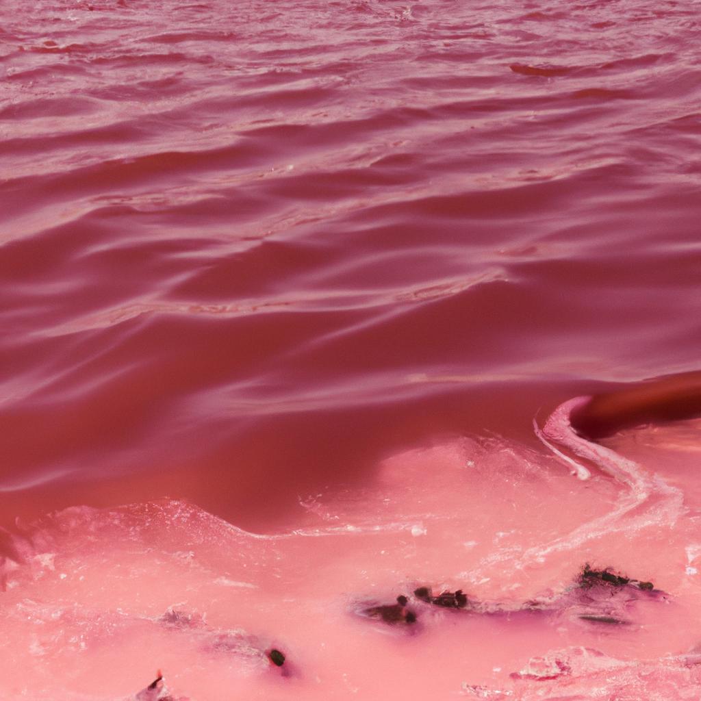 Witness the natural wonder of the Pink Water Lake up close