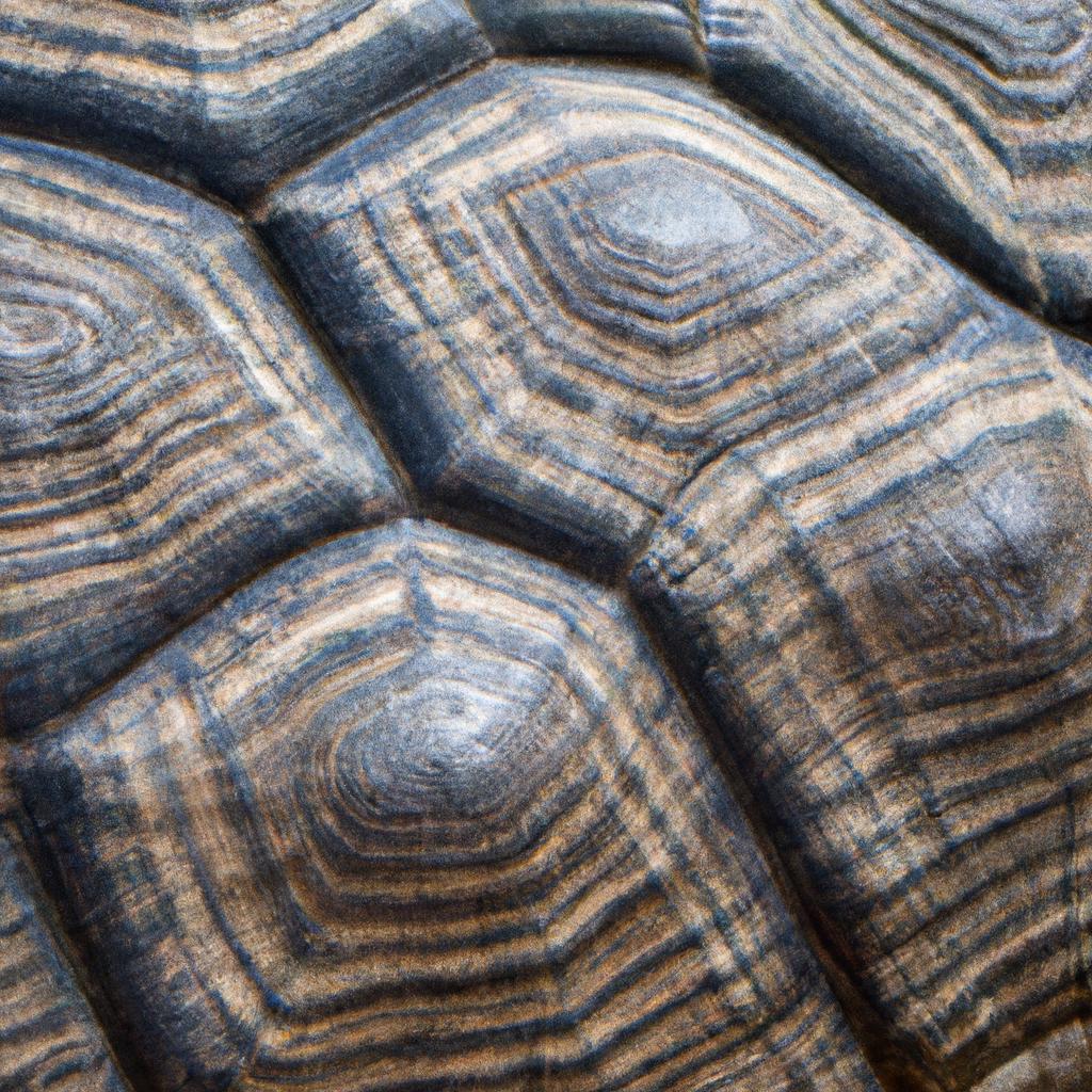 The unique and fascinating texture of a Seychelles tortoise's skin up close.