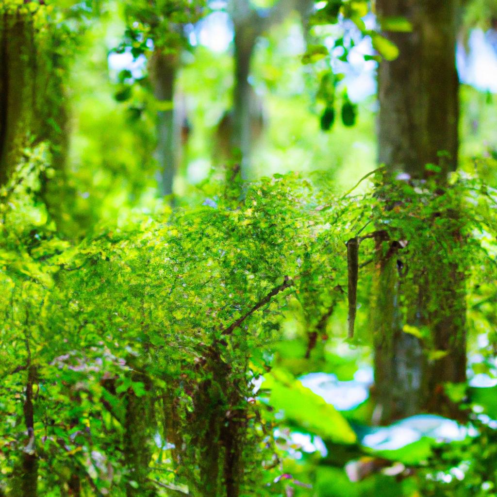 Lush greenery surrounding Cypress Springs in Florida