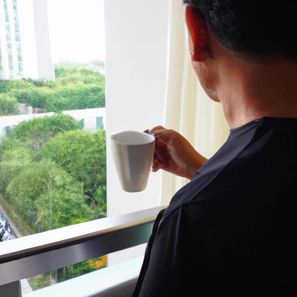 Savor a cup of coffee while taking in the beautiful view from the balcony of your room at Notel Hotel.