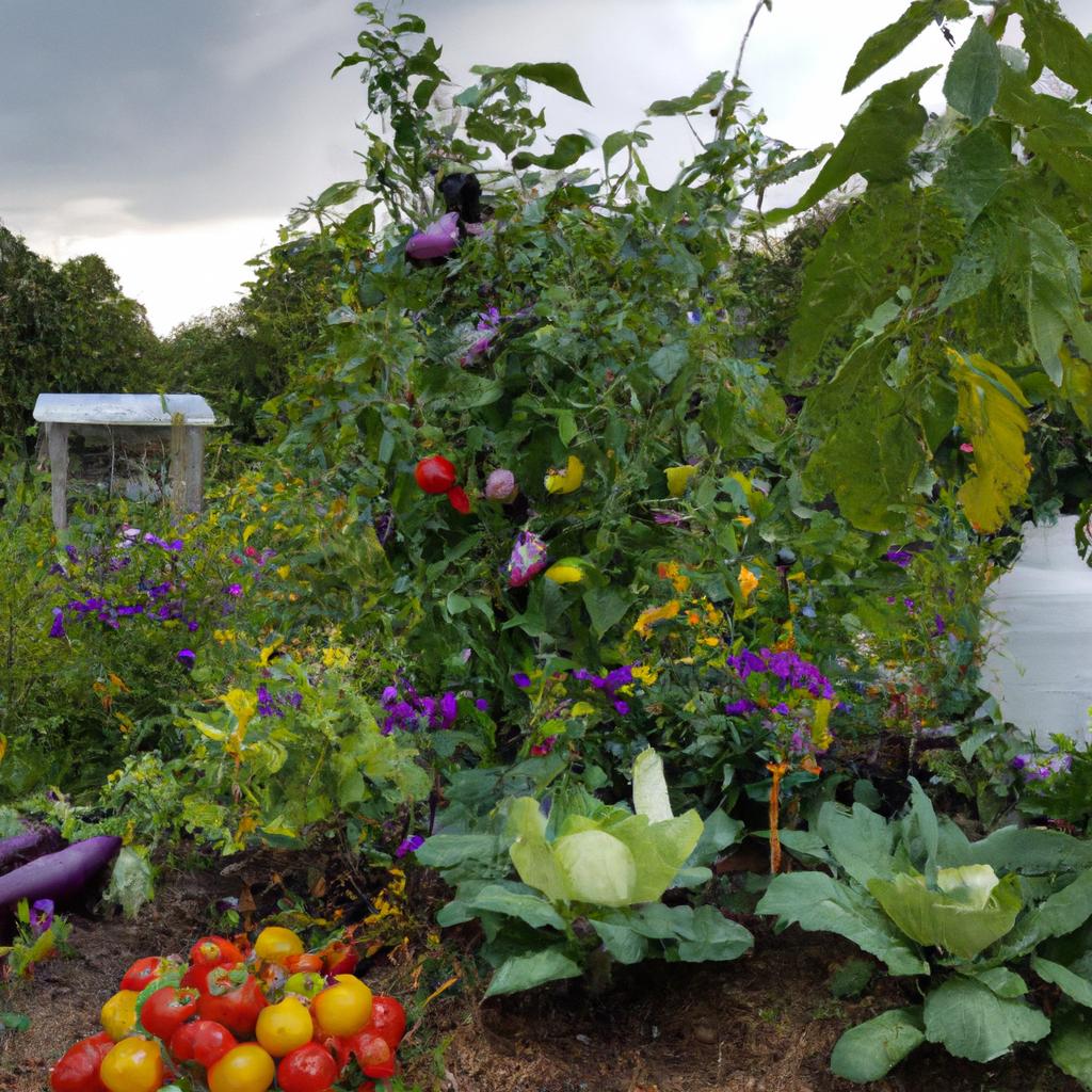 Growing annual vegetables in the garden for a fresh and healthy harvest