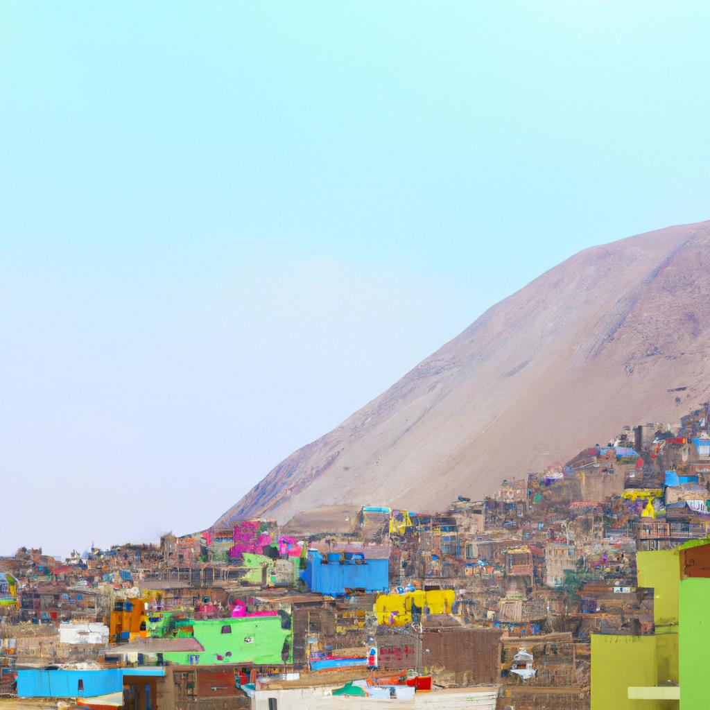 The colorful buildings in Peru City showcase the city's unique architectural style.