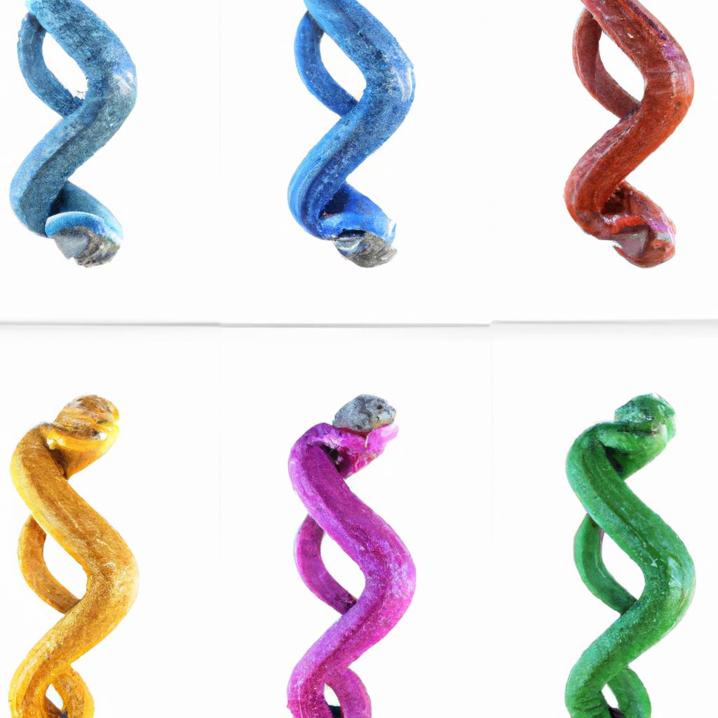 These vibrant metal snake sculptures are the perfect addition to a modern art collection.