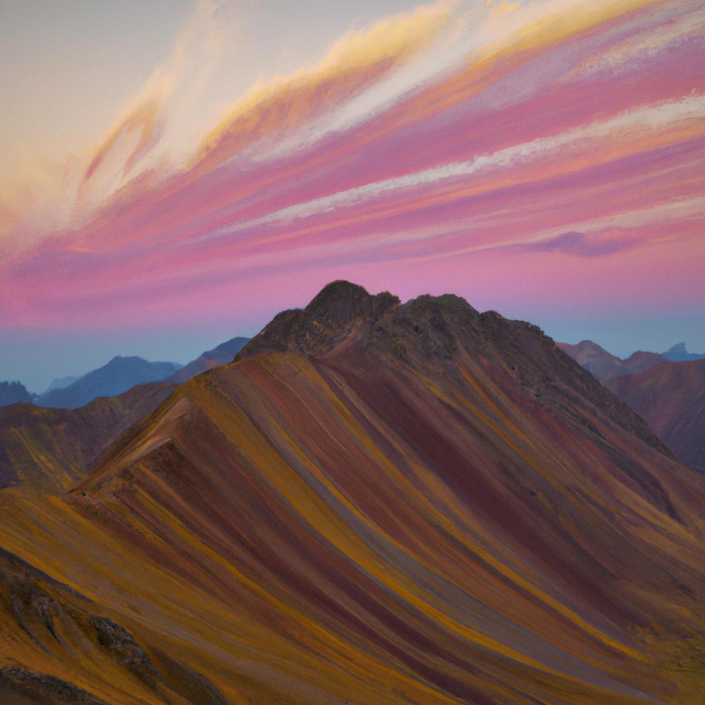 Colorful Mountain In Peru