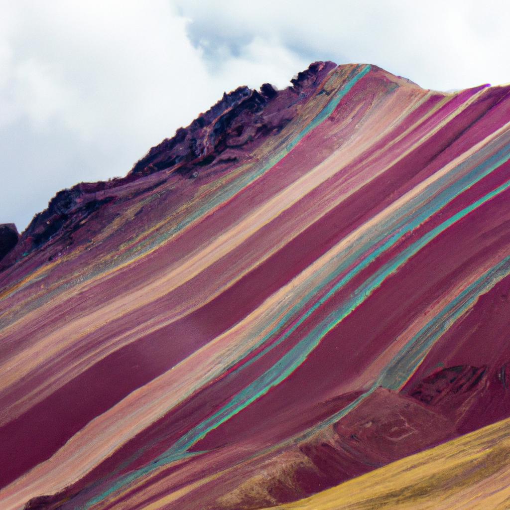 The colorful mountain in Peru is a natural wonder, featuring intricate patterns that are a feast for the eyes.