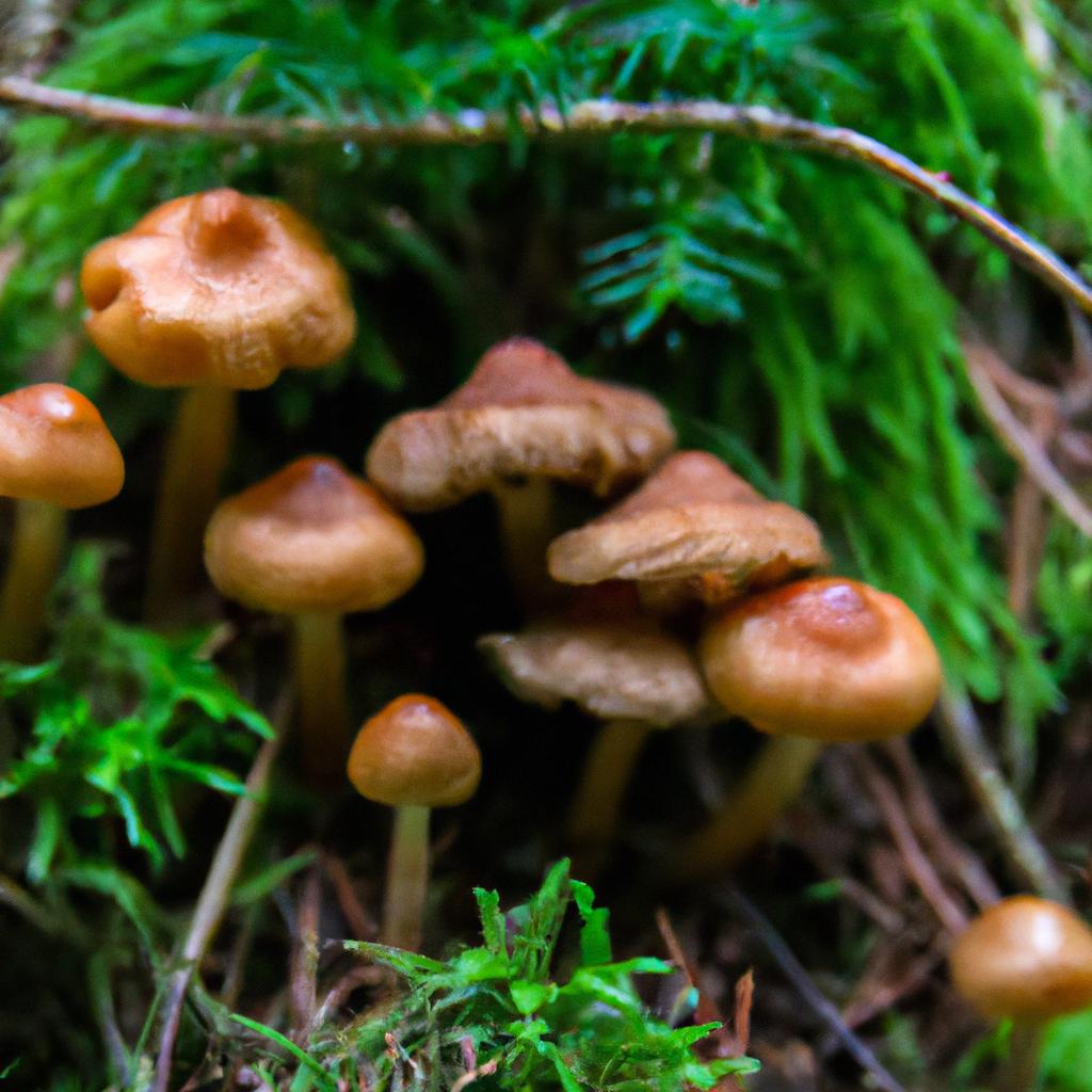 The forest in Belgium is home to a diverse collection of mushrooms in all shapes and sizes.