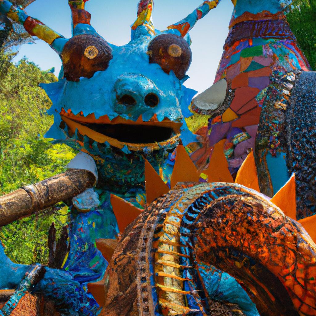 The dragon sculpture in Tarot Garden is a perfect example of the artist's playful and imaginative style.