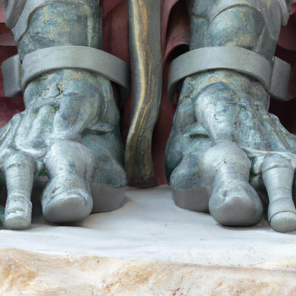 Even the feet of the Colossus statue are a work of art, with each toe carefully crafted to perfection