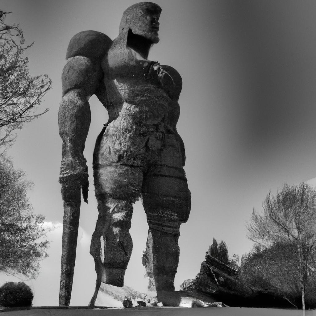 The Colossus statue stands tall, reminding us of the grandeur of ancient Italian architecture