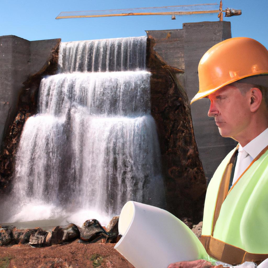 The waterfall methodology ensures that each step of the building process is carefully monitored and overseen by a construction manager, as seen in this photo.