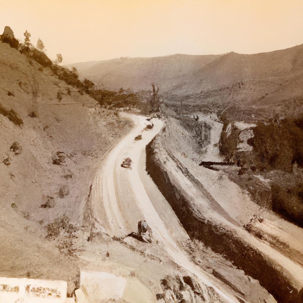 A glimpse of the early days of the construction of Hwy 50