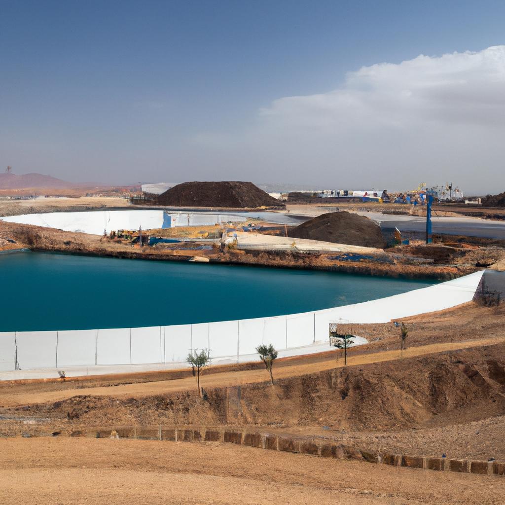 Witness the construction site of the biggest pool on earth