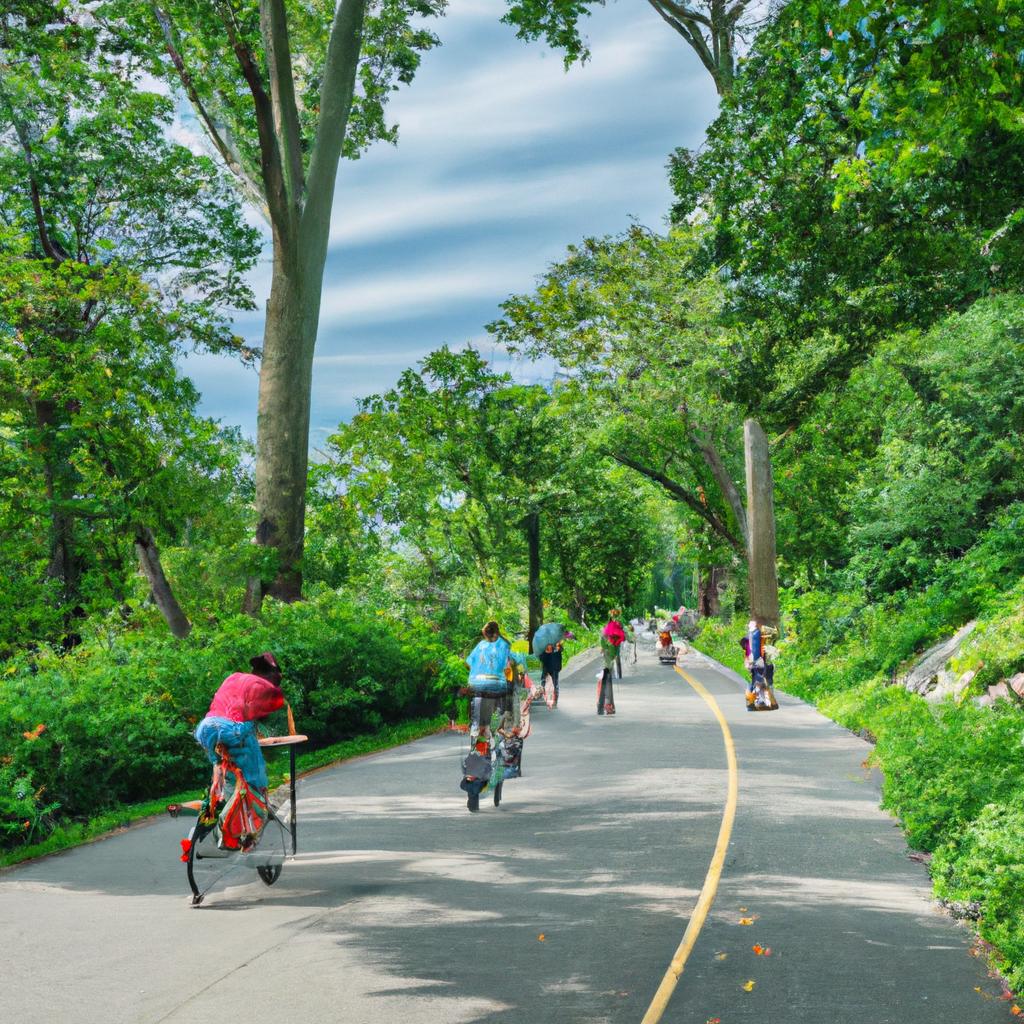 Exploring the city's largest park on two wheels