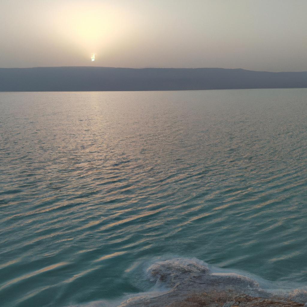The stunning beauty of the Dead Sea at sunset