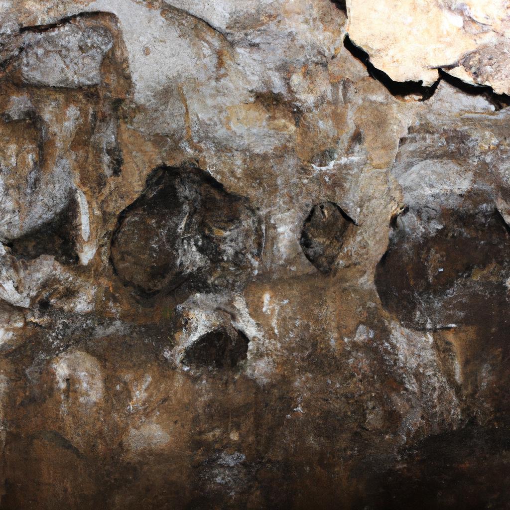 Rocky terrain inside the deepest cave in Georgia