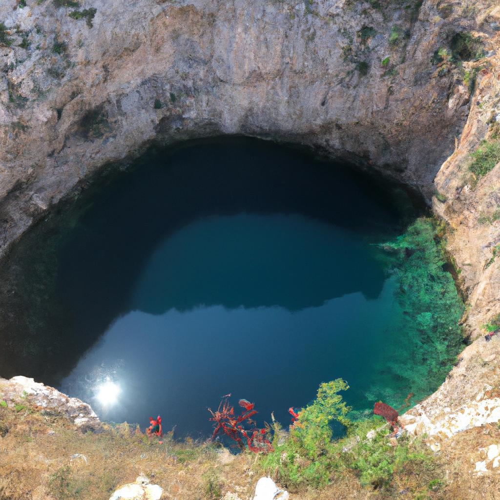 The Eye of the Earth in Croatia is a geological marvel.