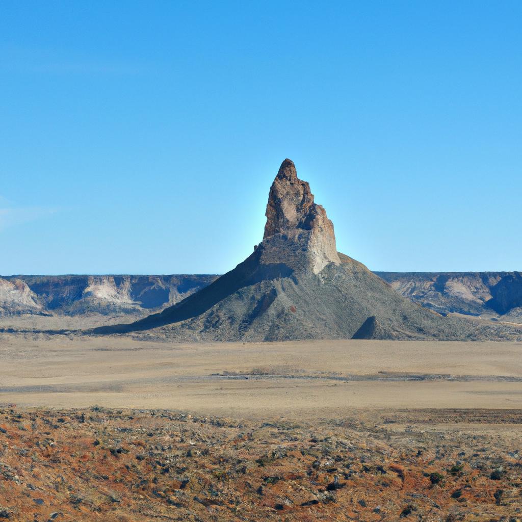 Devil's Monument stands tall and proud against the vast Wyoming landscape.