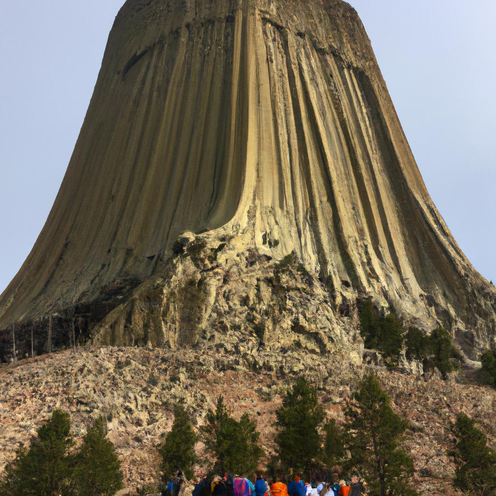 The awe-inspiring height of Devils Tower draws visitors from around the world