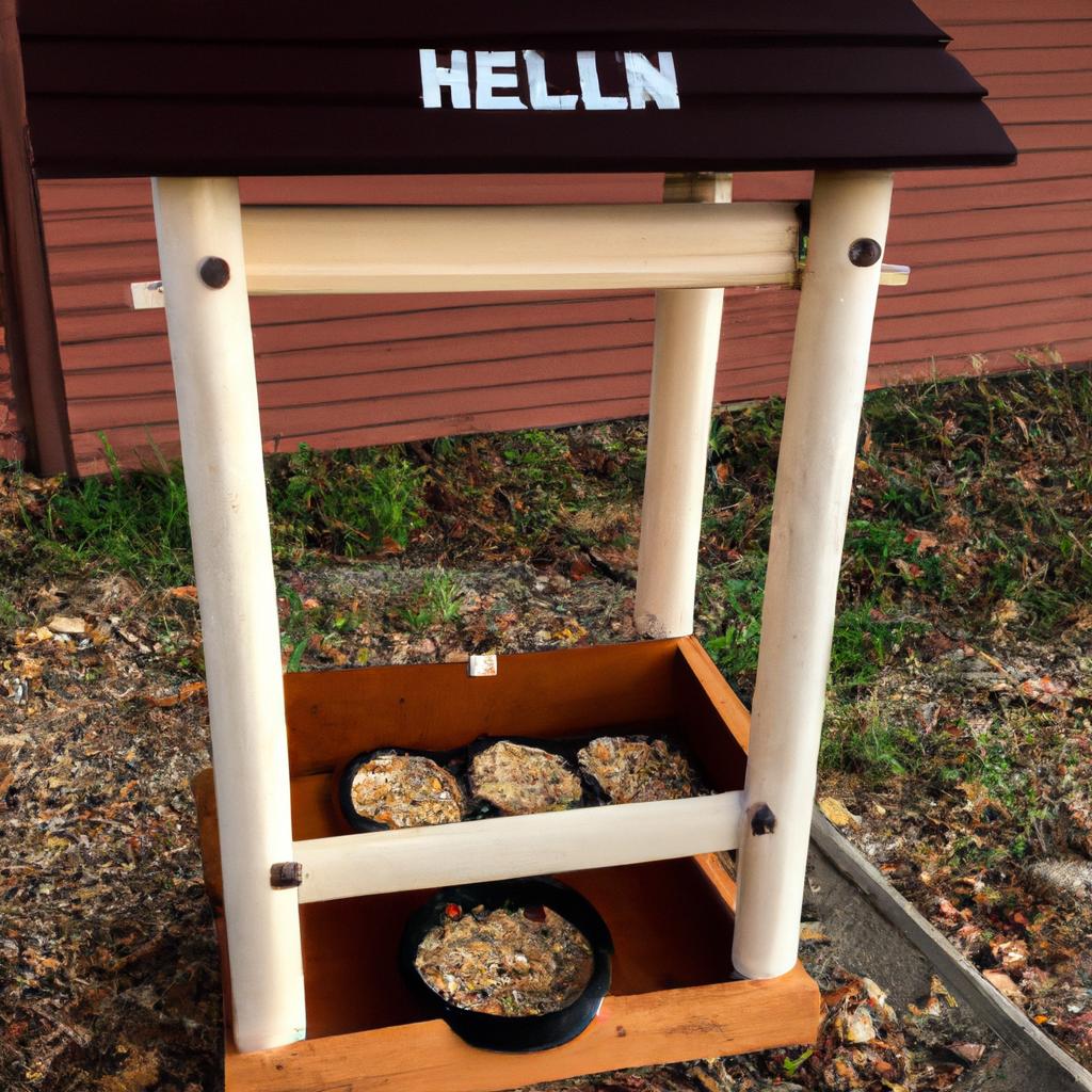 This stylish pet feeder station is the perfect addition to any home.