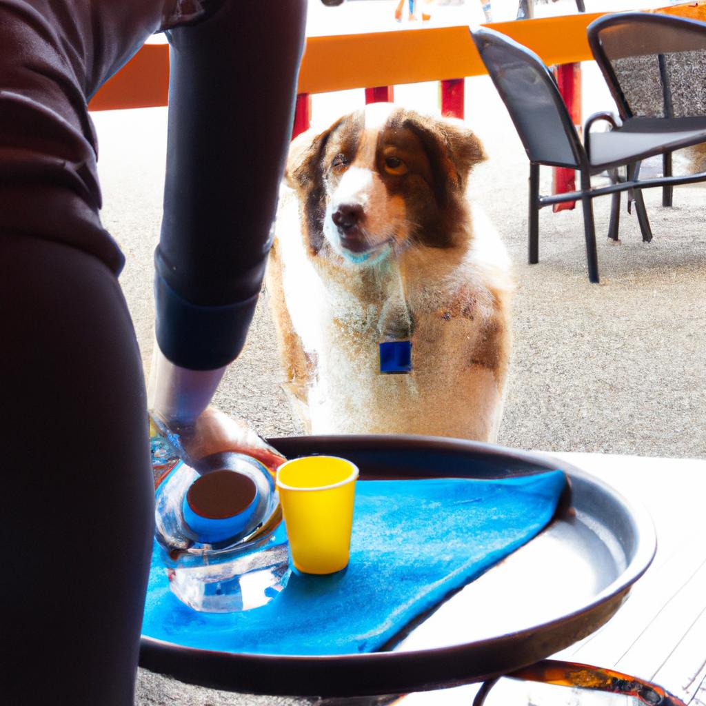 Top-notch service for furry friends at a pet-friendly restaurant
