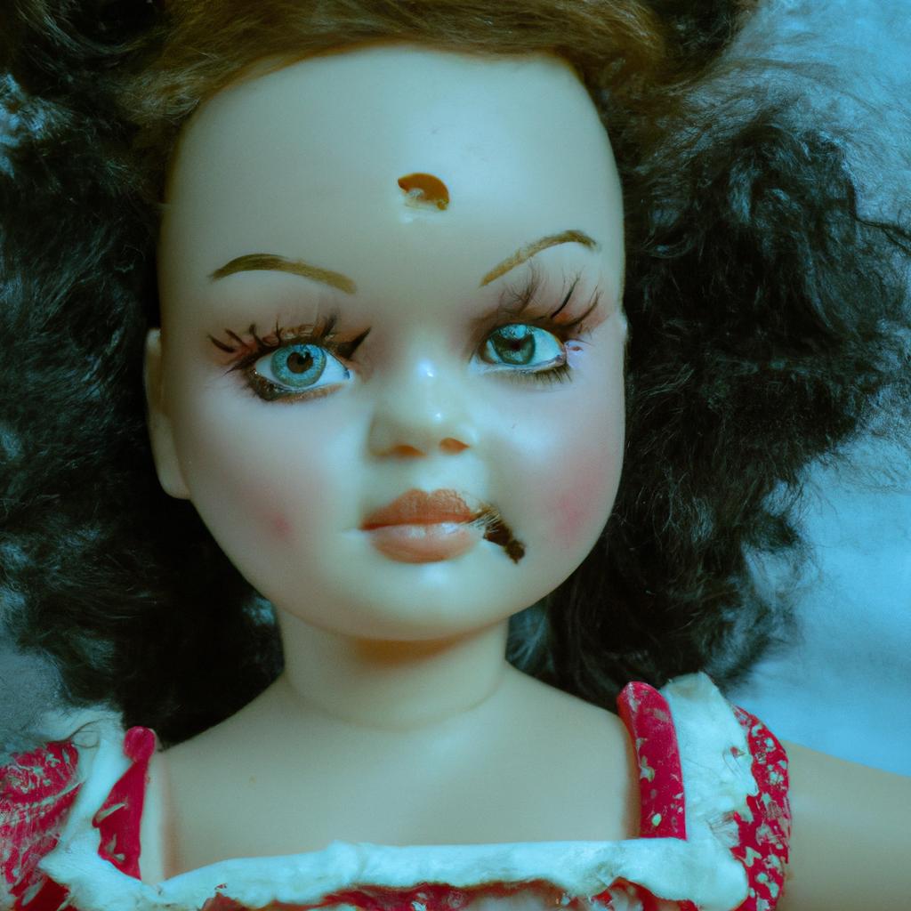 This doll looks like it's been through a lot and has a story to tell