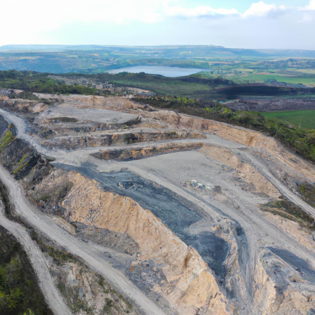 The Dorset Marble Quarry from above