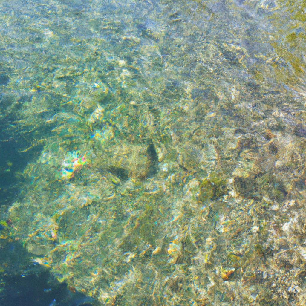 The crystal clear water in Earth's Eye is a sight to behold