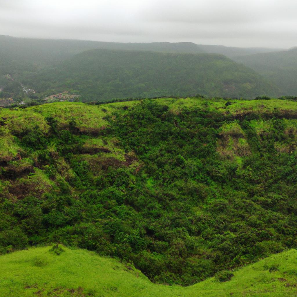 The lush greenery surrounding Earth's Eye adds to the area's natural beauty