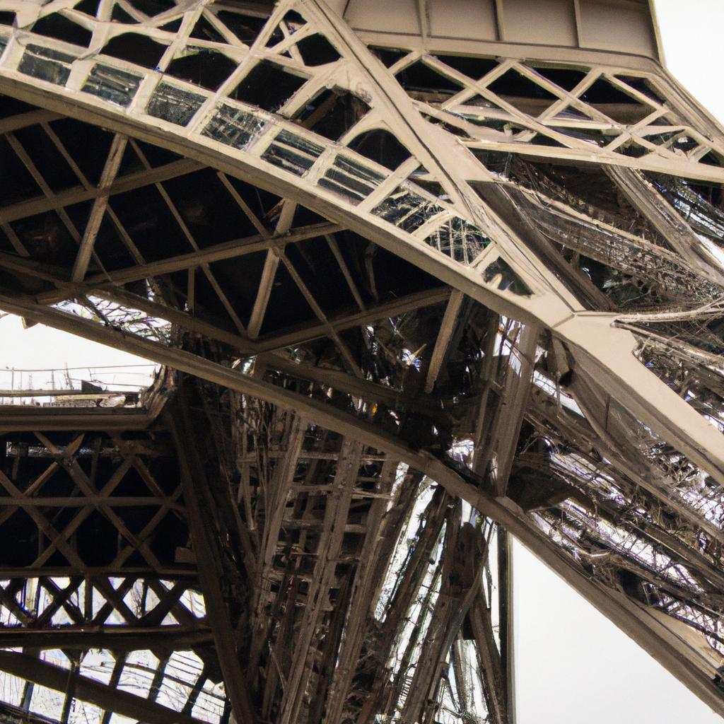 The intricate and beautiful details of the Eiffel Tower, a true masterpiece of engineering