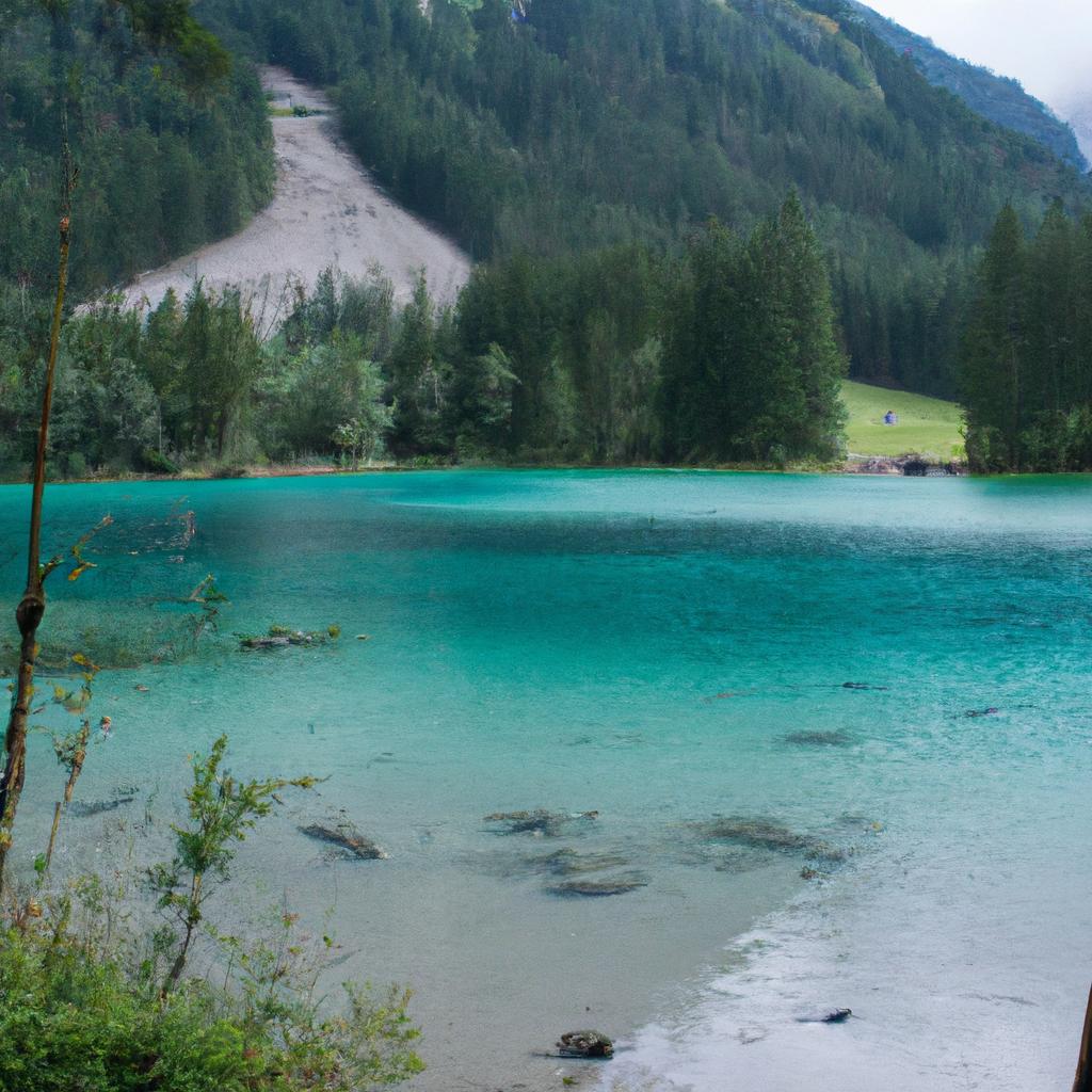Emerald Lake Tragoess Austria