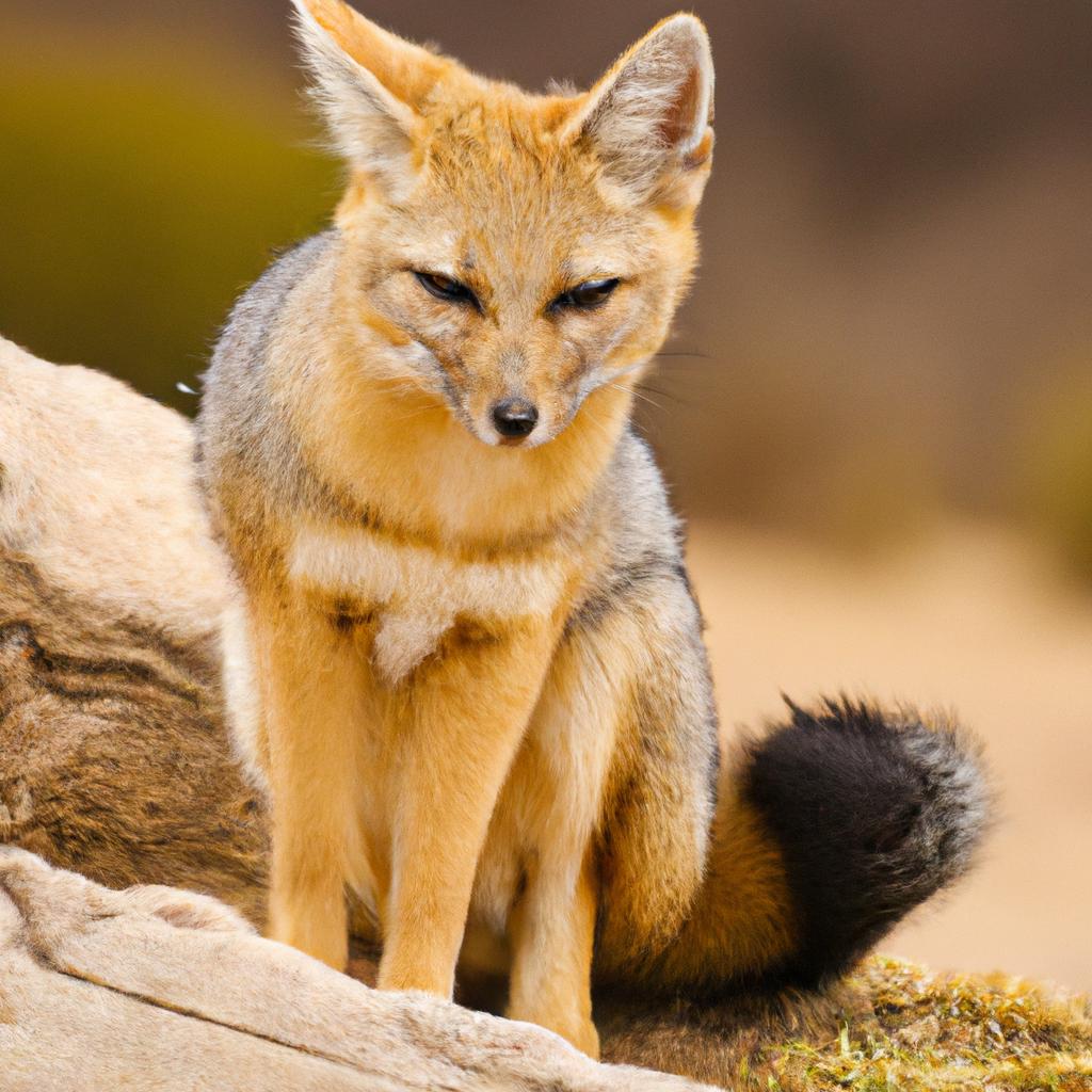The Peruvian desert fox is a rare and endangered species found in Peru's desert regions.