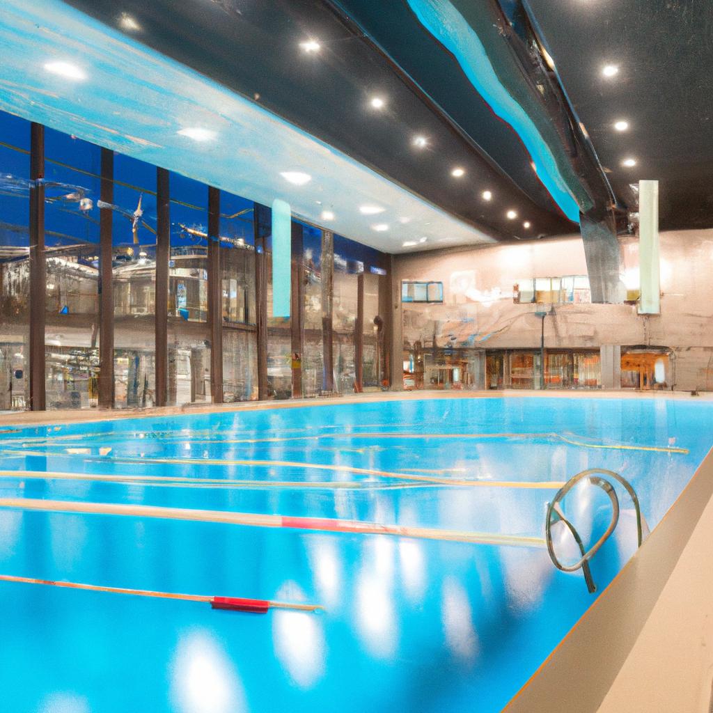Swimming in style at one of the world's largest indoor pools