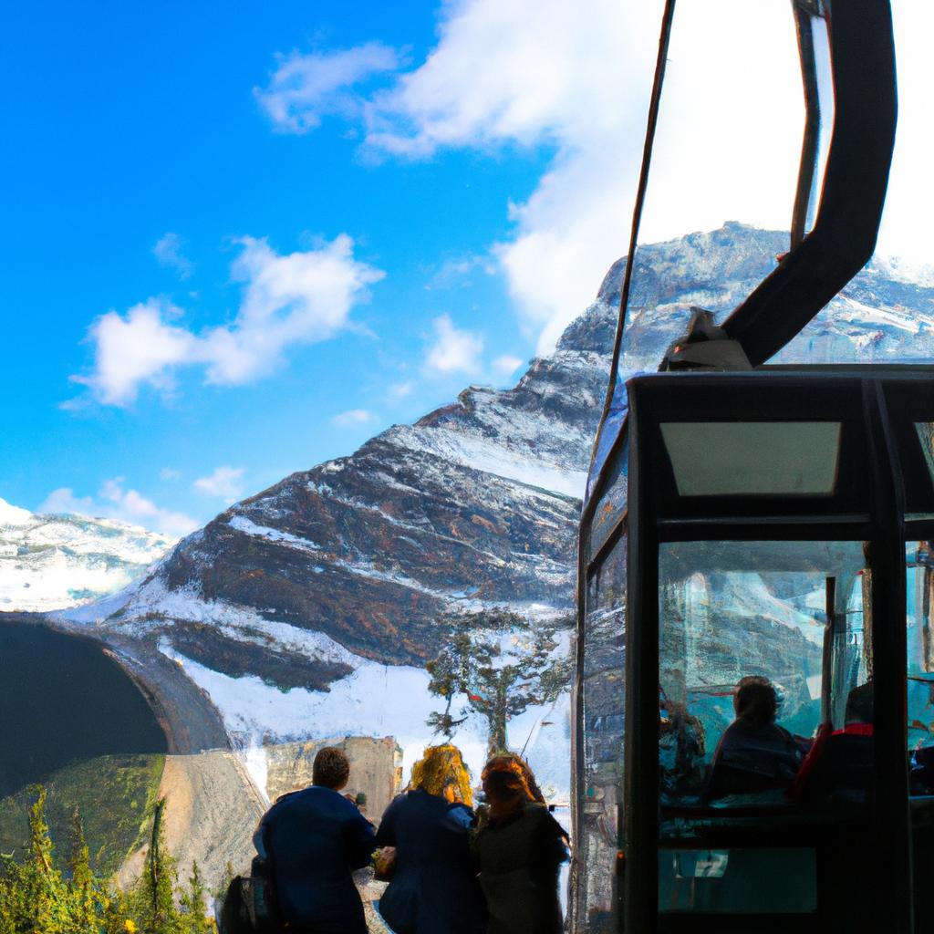 Exploring the mountains in the world's highest gondola