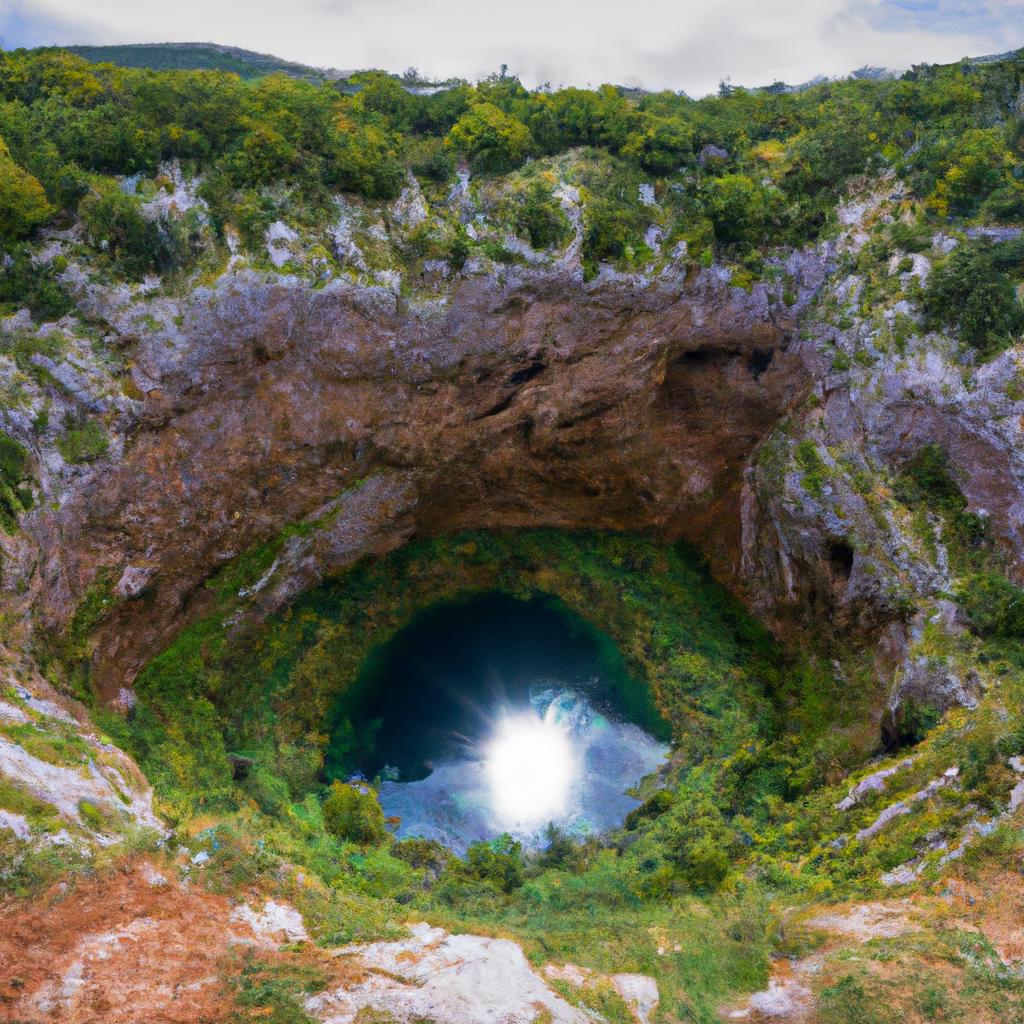 The Eye of the Earth in Croatia attracts tourists from all over the world.