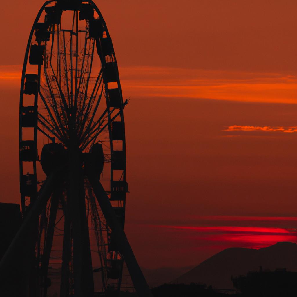 Experience the magic of the Eye of the World during sunset.