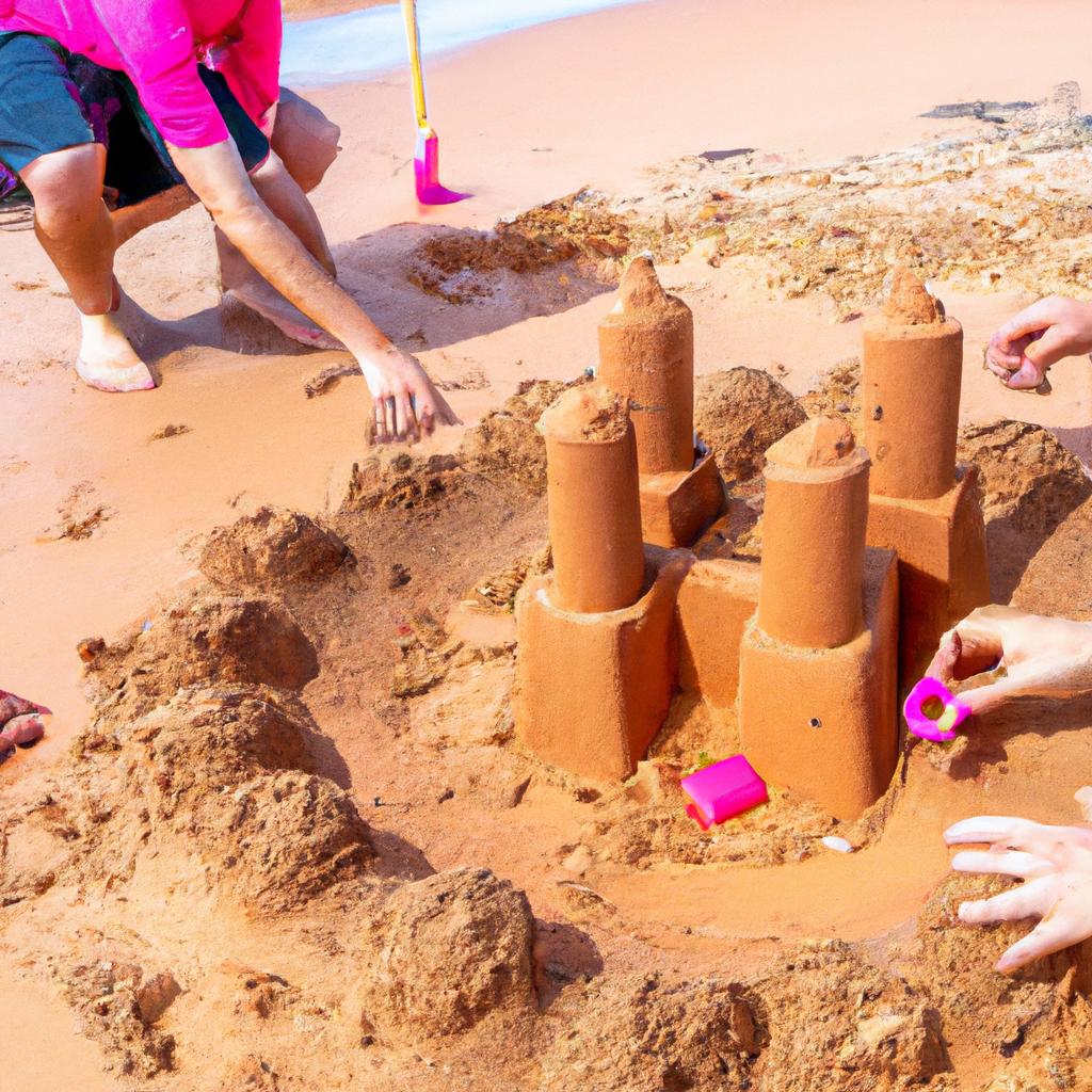 The soft and powdery texture of the pink sand beaches in Australia is perfect for building sandcastles