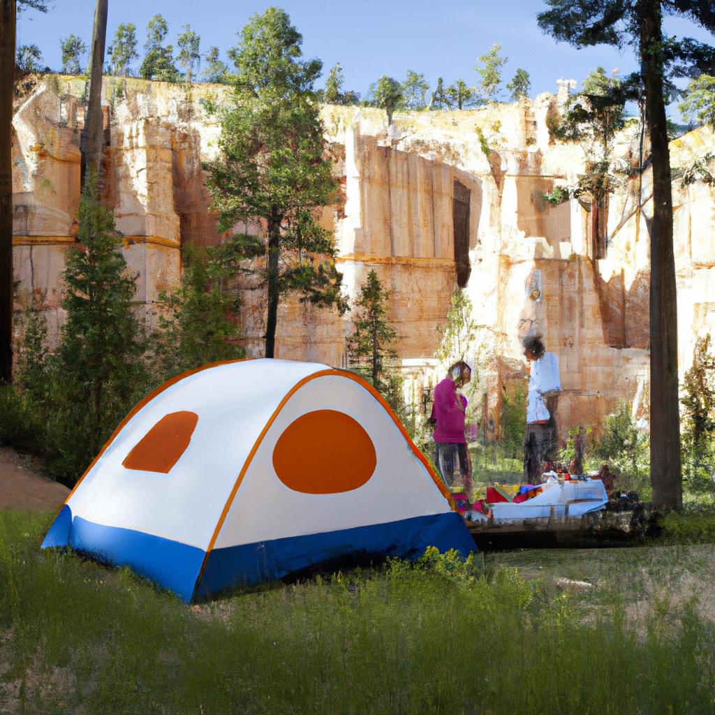 Enjoying a camping trip in the midst of nature at Bryce Canyon National Park