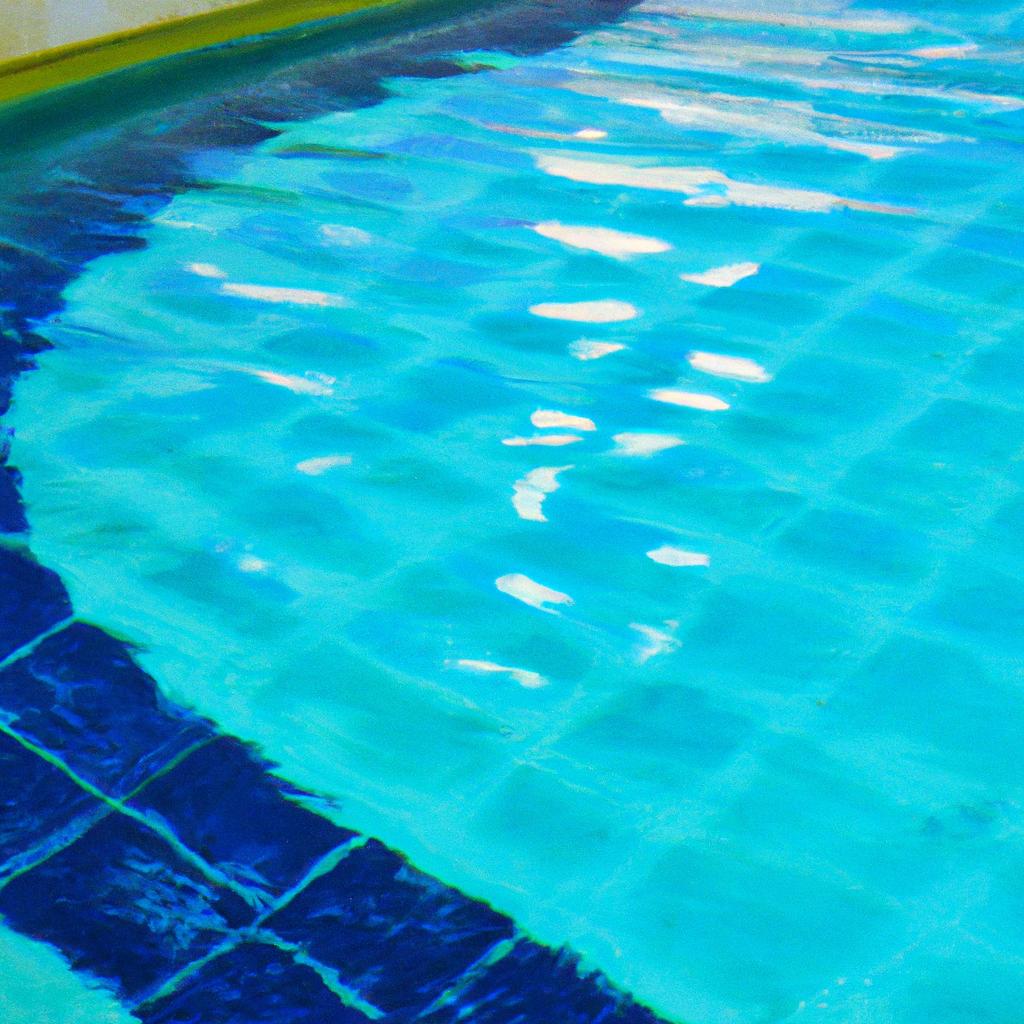 The crystal clear water of the Figure Eight Pool with the reflection of the sky