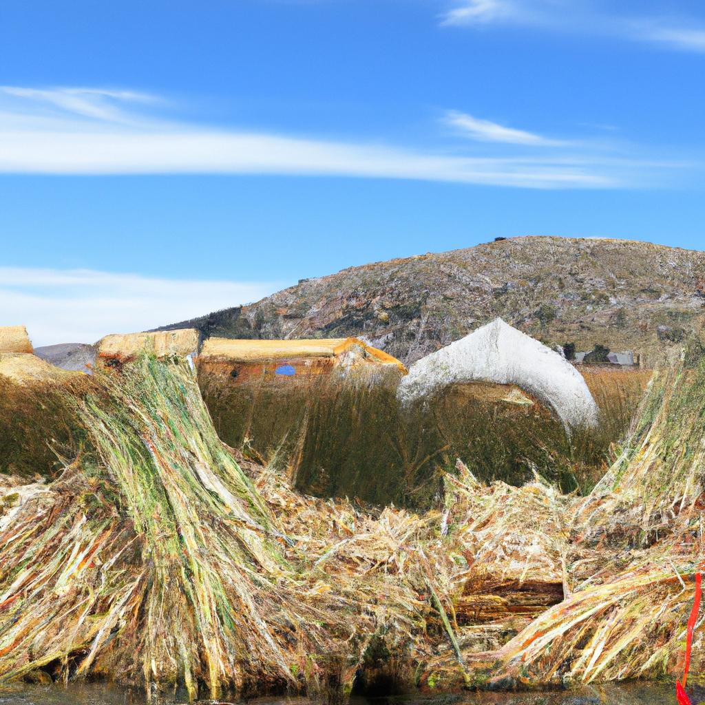 A view of the unique Floating Islands of Lake Titicaca and the people who inhabit them