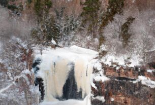 Frozen Waterfall Minnesota