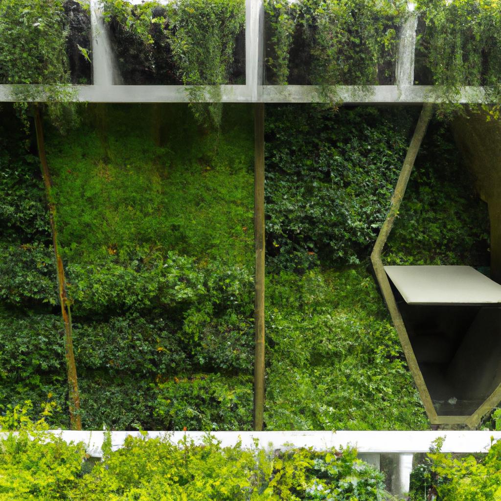 Be amazed by the stunning vertical garden walls that adorn this garden restaurant while enjoying a delicious meal.