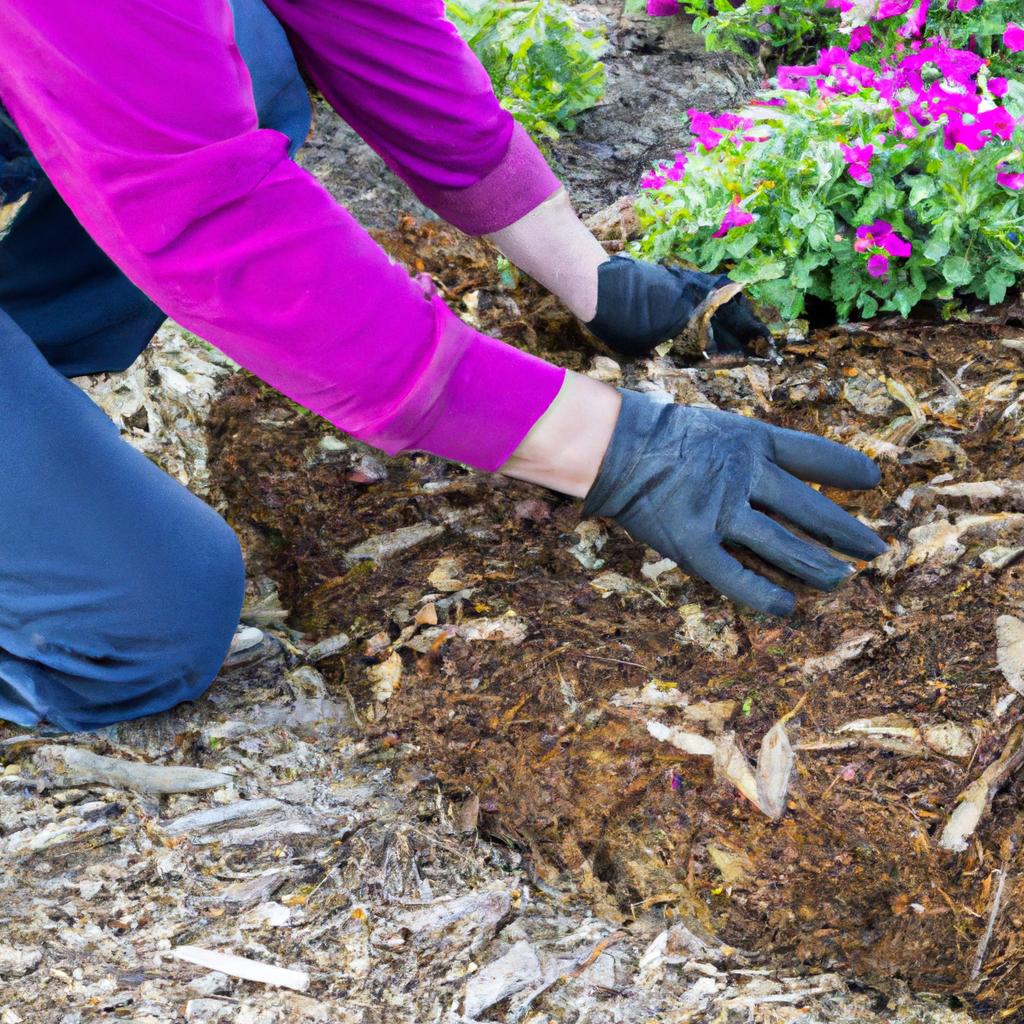 Mulching is a great way to prevent weeds, retain moisture, and improve soil quality in a garden.