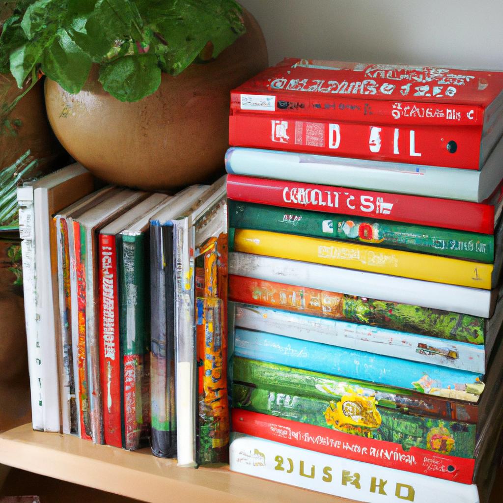 For the garden enthusiast, a stack of gardening books is the perfect gift.