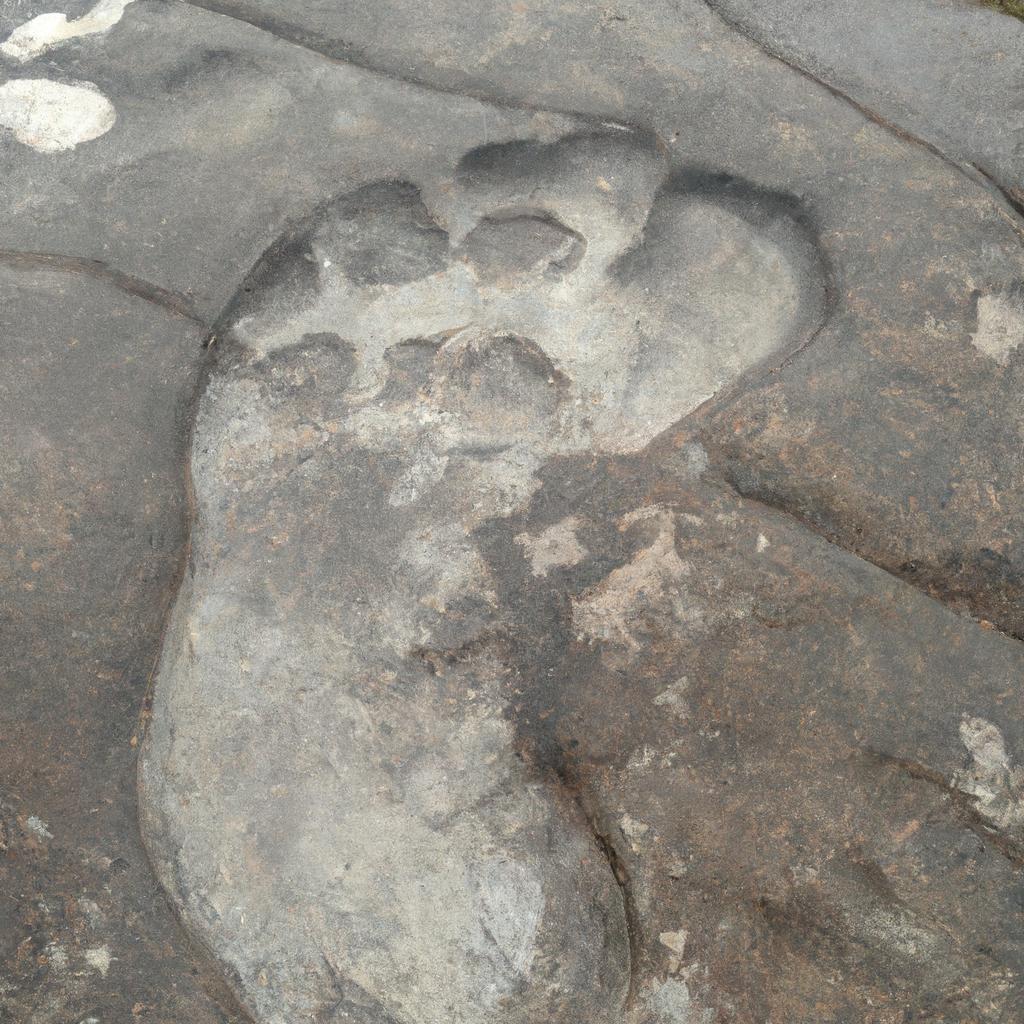 The massive footprint found in the mountains could be evidence of giants that once walked these lands
