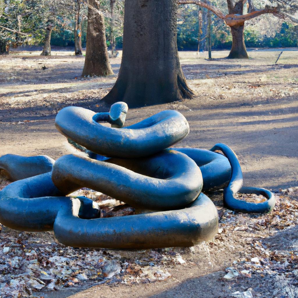 Giant Snake Sculpture