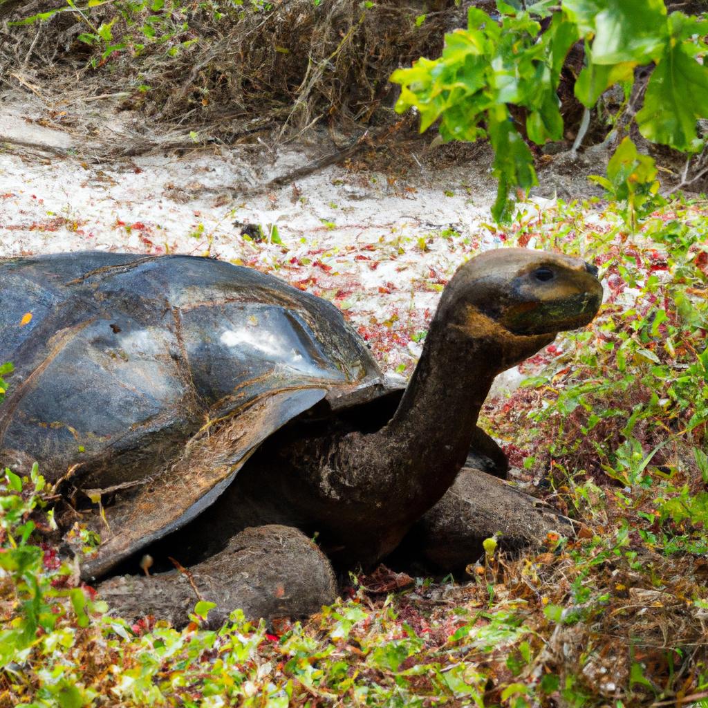 Giant tortoises are a symbol of the Galapagos Islands and can be found roaming freely on many of the archipelago's beaches