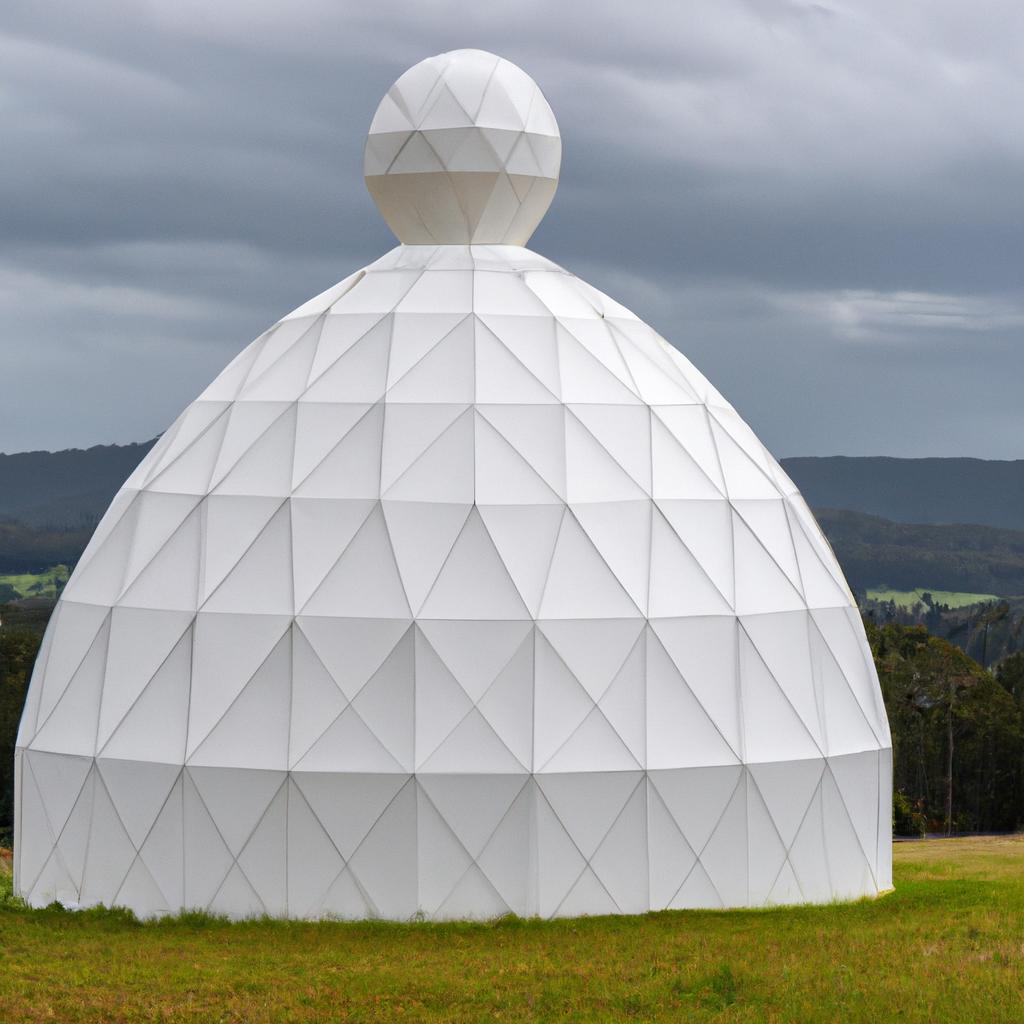 The dome sculpture is a fascinating artwork in Gibbs Farm Sculpture Park