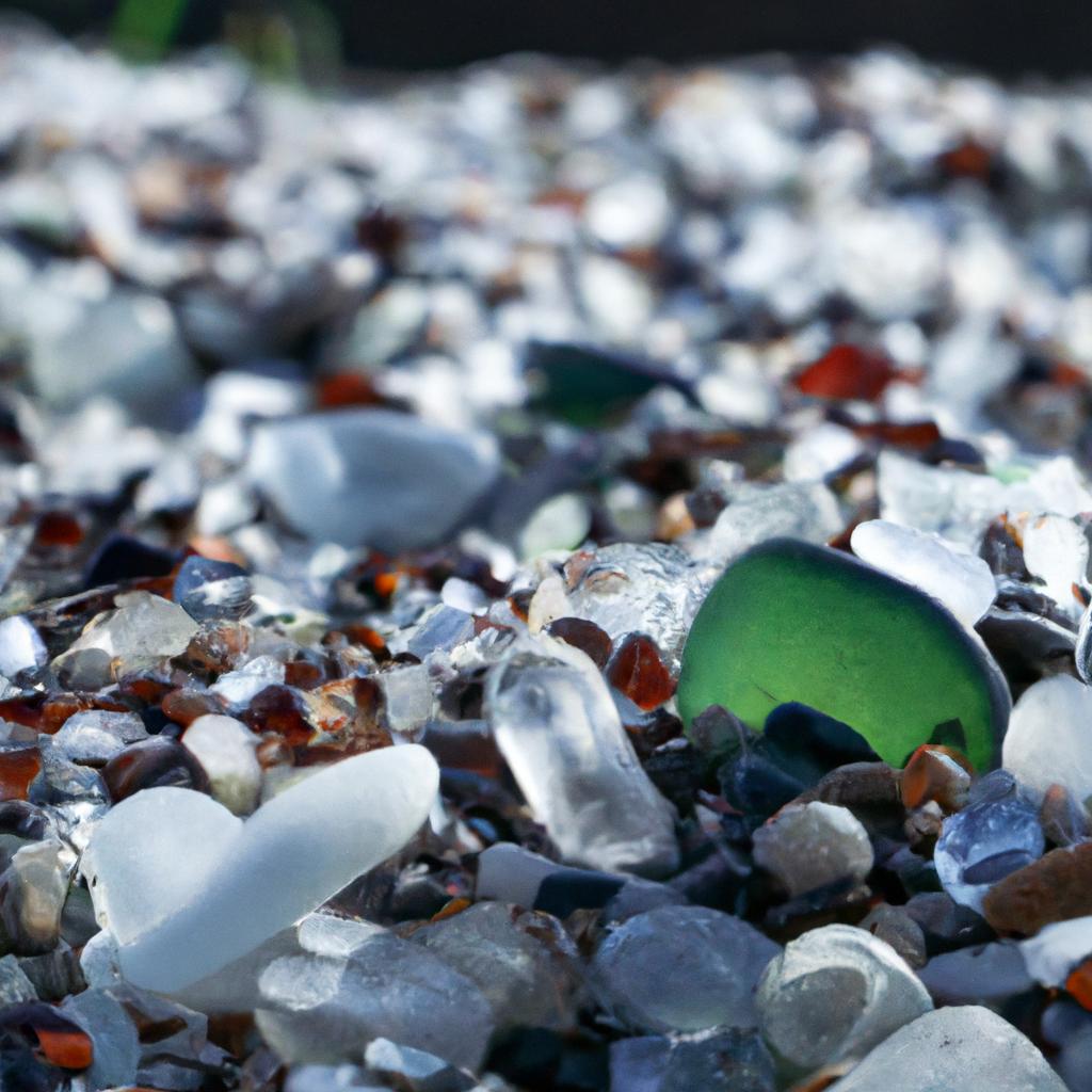 Up close, the glass pebbles at Glass Beach in Russia have a mesmerizing and almost ethereal quality.