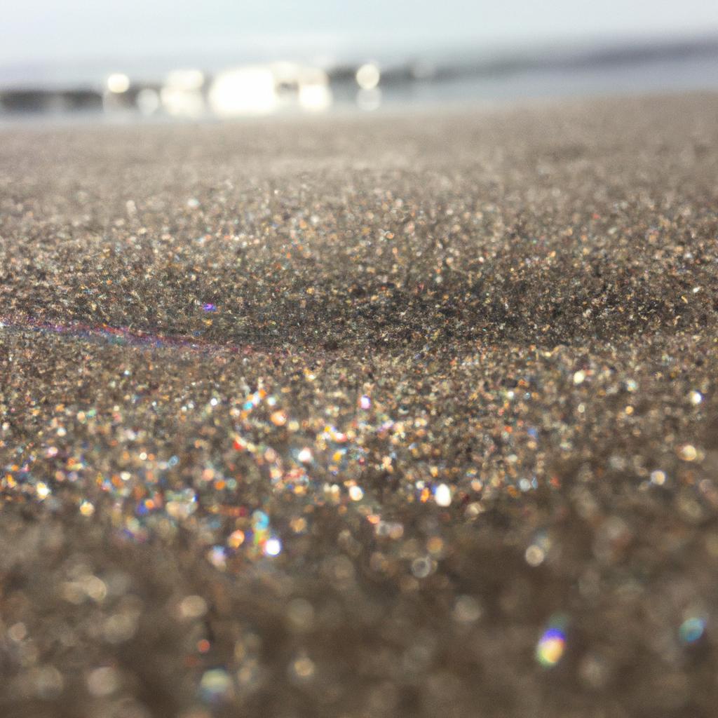 The glittering sand at the beach in Iran is a sight to behold, especially under the sun